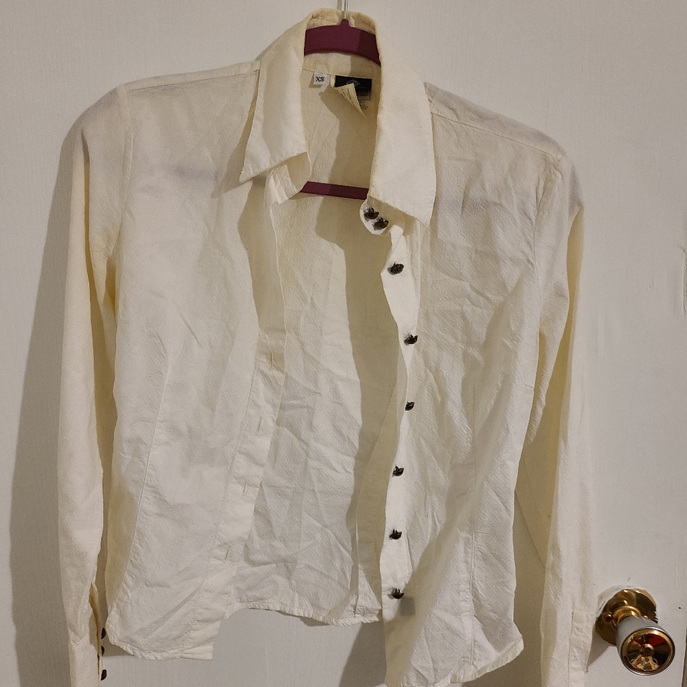 Lightweight, off white dress shirt
